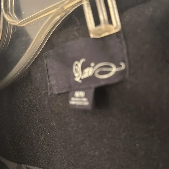 Women's Black Double-Breasted Coat - Picture 5 of 10